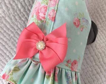 Shabby Chic Dog Ruffled Harness Vest for Girl Dog Custom Made