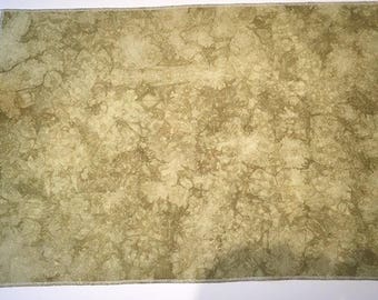 32ct Zweigart Belfast linen opalescent - 17x26 - golden olive - DMC equivalent 831 & 372