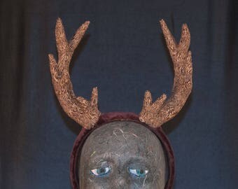 Brown Deer Antler Headband