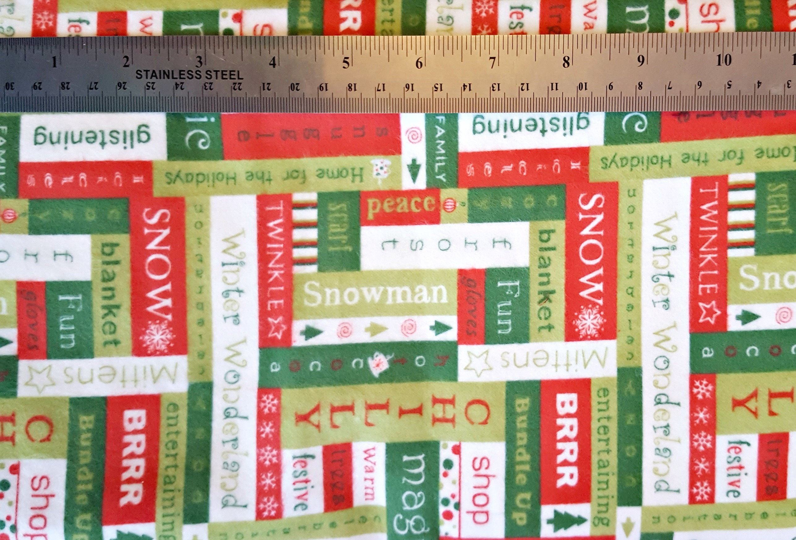 Winter Wonderland by Aarin Turnmire for Moda, Flannel Christmas Fabric, Destash Fabric, Holiday