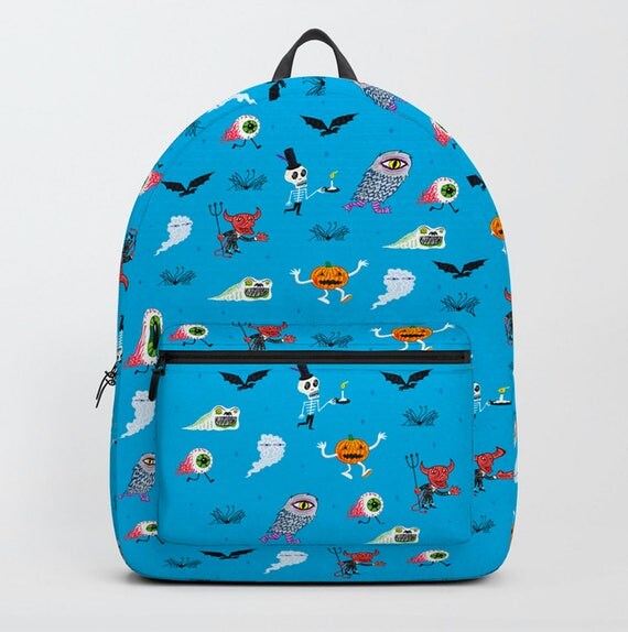 The Halloween Parade - Back Pack - Standard size - by Oliver Lake - iOTA iLLUSTRATiON