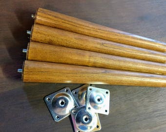 Mid Century Inspired Table Legs - Set of 4 with mounting hardware