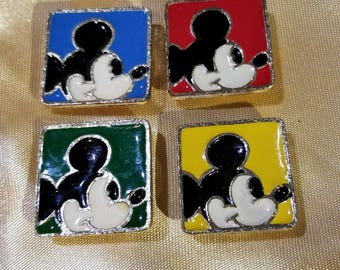 10 Vintage 1" Mickey Mouse Button Covers