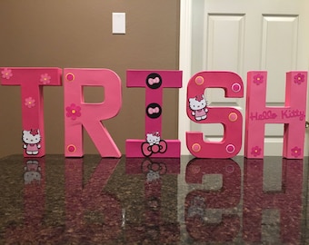 Hello Kitty Custom Name Letters - price is per letter