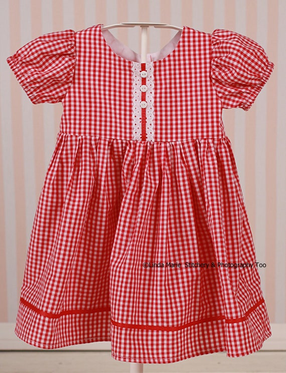 Perfect Red and White Gingham Dress