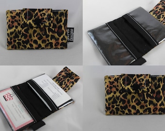 Business Card Wallet, Card Wallet, Business Card Holder, Wallet Card Case, Fabric Card Case, Fabric Wallet, Card Case