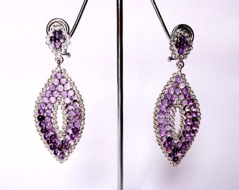 Miramar Sterling Silver Earrings plated in Rhodium main image 0