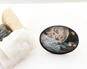 ON SALE Moon Magic Figit Soaring Eagle Full Moon Crown Dream Magic Guides Summoning Art Meditation Charm
