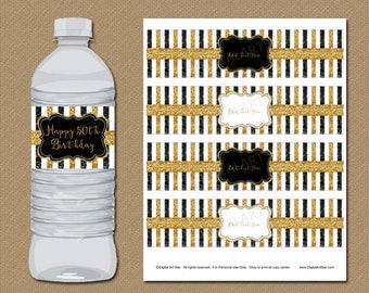 50th birthday party decorations 50th anniversary decorations glitter birthday water bottle labels 50th - 50th Wedding Anniversary Decorations 50th birthday party decorations 50th anniversary decorations glitter birthday water bottle labels 50th - 50th Wedding Anniversary Decorations