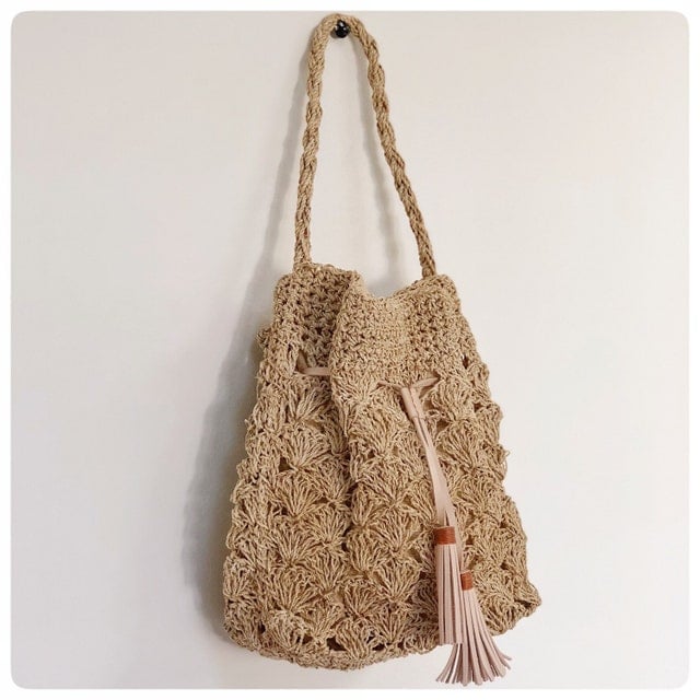 Straw bags handwoven from seagrass and leather by seaandgrass