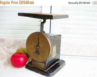 Sale Antique Scale/Kitchen Scale /American Cutlery Scale/Wood Top Scale/Farmhouse Decor/Early Americana/Store Display/Collectable/Industrial