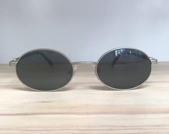 Hobie Mont Serrat silver polarized vintage oval sunglasses