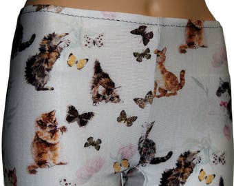 Men's Cats and Butterflies Leggings, Printed Leggings, Printed Leggings, Yoga Pants, Running Pants, Animal Print Leggings