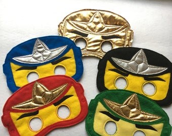 Ninjago inspired Masks, Felt Masks