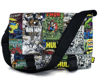 Marvel Gift - Laptop Bag - Marvel Bag - Boyfriend gift - Mens Messenger Bag - Computer Bag - 18" laptop bag