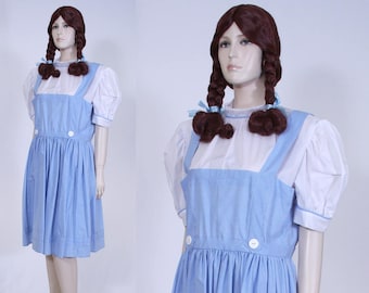 wizard of oz inspired dorothy costume with wig adult size large halloween costume - Dorothy Halloween Costume Women wizard of oz inspired dorothy costume with wig adult size large halloween costume - Dorothy Halloween Costume Women
