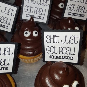 graduation cupcake toppers shit just got real cupcake toppers