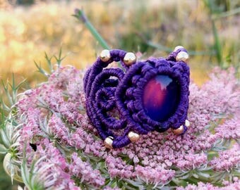Purple Mood mood stone ring | etsy Purple Mood mood stone ring | etsy