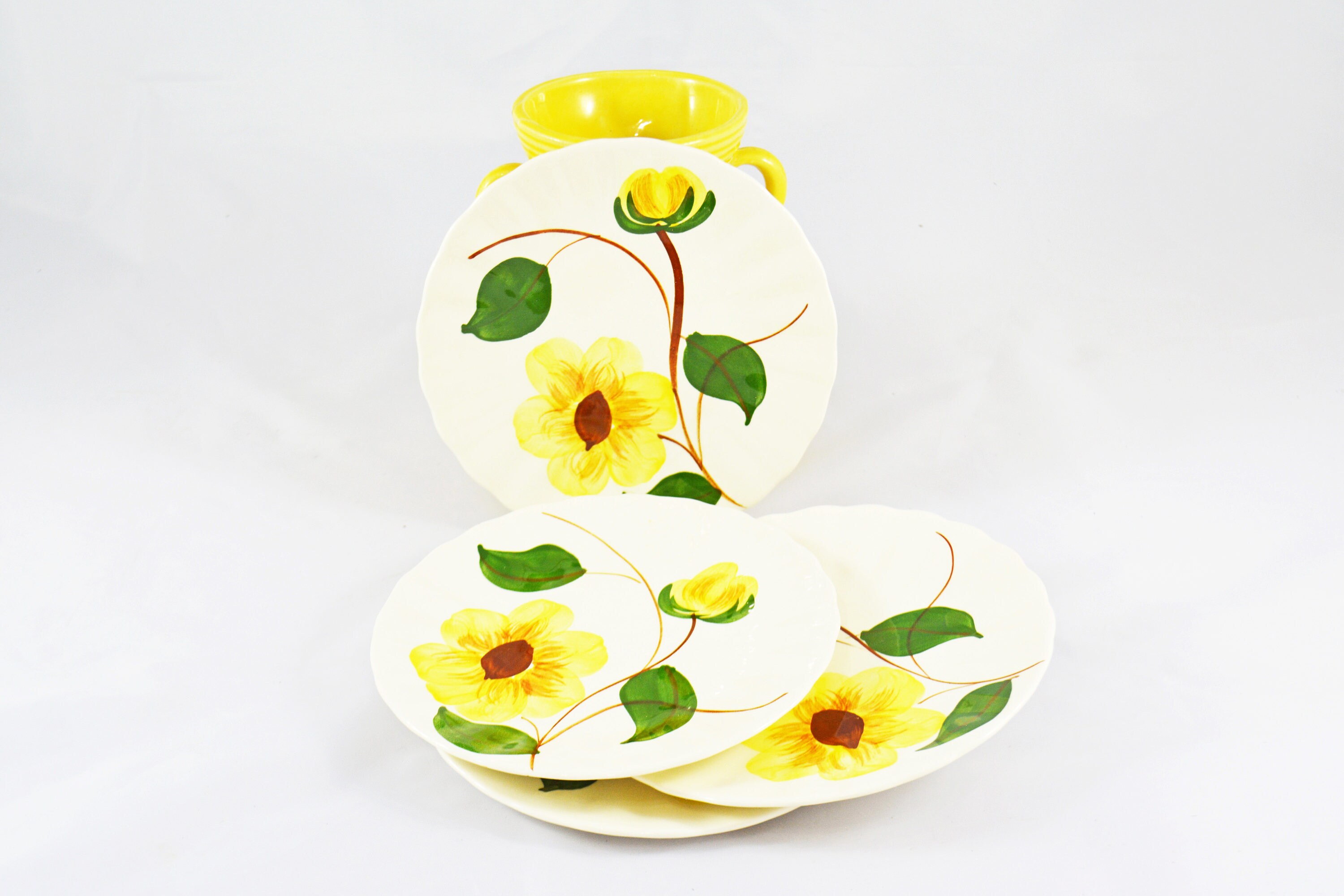 Blue Ridge Plates Colonial Yellow Salad Plates Blue Ridge