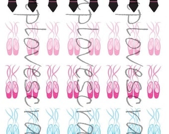 Weekend Sale Ballerina Clothes Stickers for your planner or scrapbooking