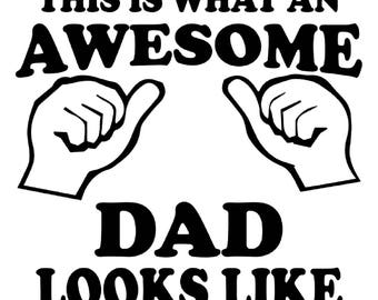 Download Awesome dad svg | Etsy