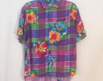 FLASH SALE Vintage 1990's Pink and Purple Jams World Shirt
