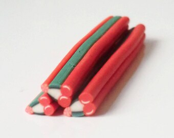 1 x cherry fimo cane