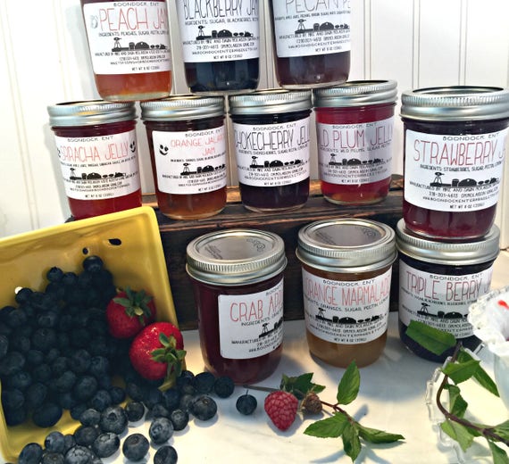 Bulk Jam Lot Case of 12 Jars Assortment of Jam Jelly