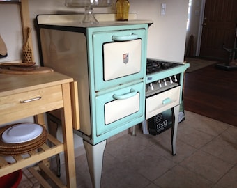 Antique 1920's or 30's Enamel Stove