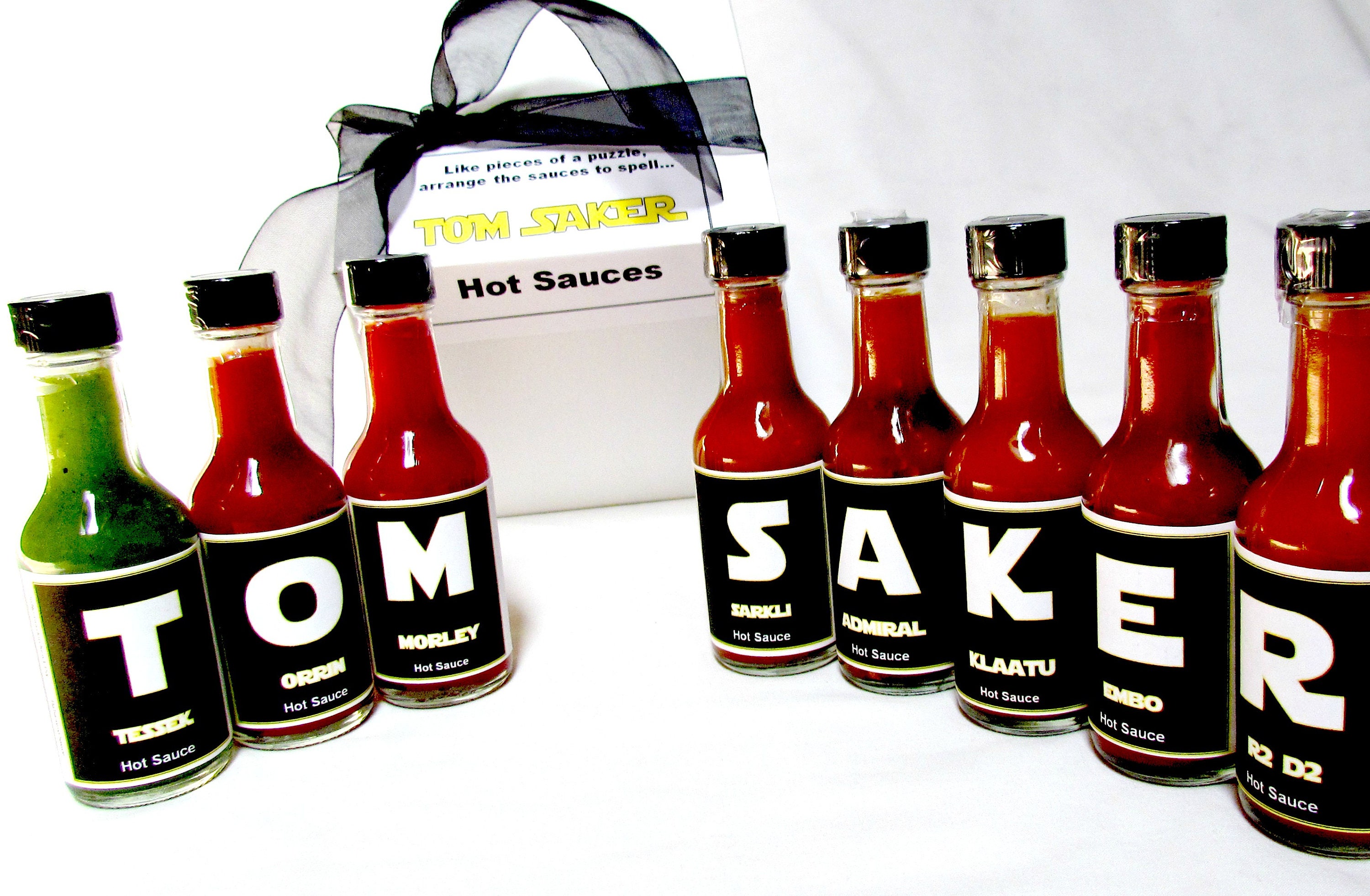 Star Wars Personalized Hot Sauce Gift Set spell any name or
