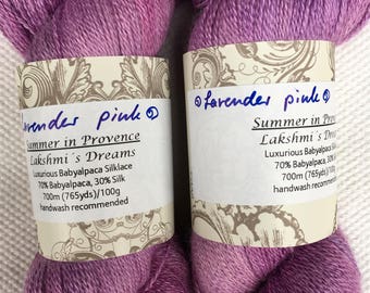 fine handdyed alpaca-silky laceyarn
