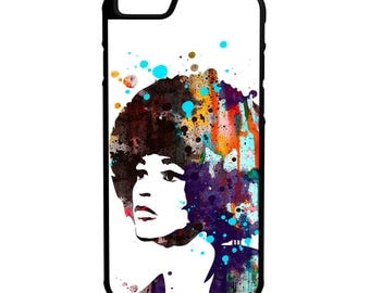 Angela Davis Painting Hybrid Protective Rubber Phone Case