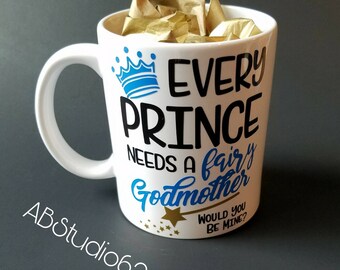 Godmother Gift, Godmother Mug, Will you Be my Godmother, Fairy Godmother, Be My Godmother, Gift for Godmother, Godmother Gift Ideas, Baptism