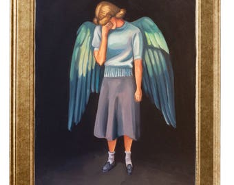 Art print of oil painting - Angel - DINA4