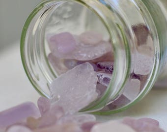 Maine Sea Glass - Purple Sea Glass - Lavender Sea Glass - Amethyst Sea Glass - Beach Decor, Sea Glass for Jewelry Making