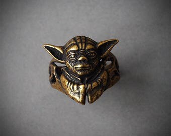 Master Yoda ring, Yoda ring, Star wars, Star wars jewelry, Brass ring, Men rings, Star wars rings, Modern rings, Fashion jewelry