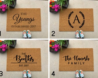 Custom Door Mat, Personalized Doormat, Door Mat, Doormat, Door Mat Personalized, Rug, Customized Doormat, Newlywed Gift, Unique Gift