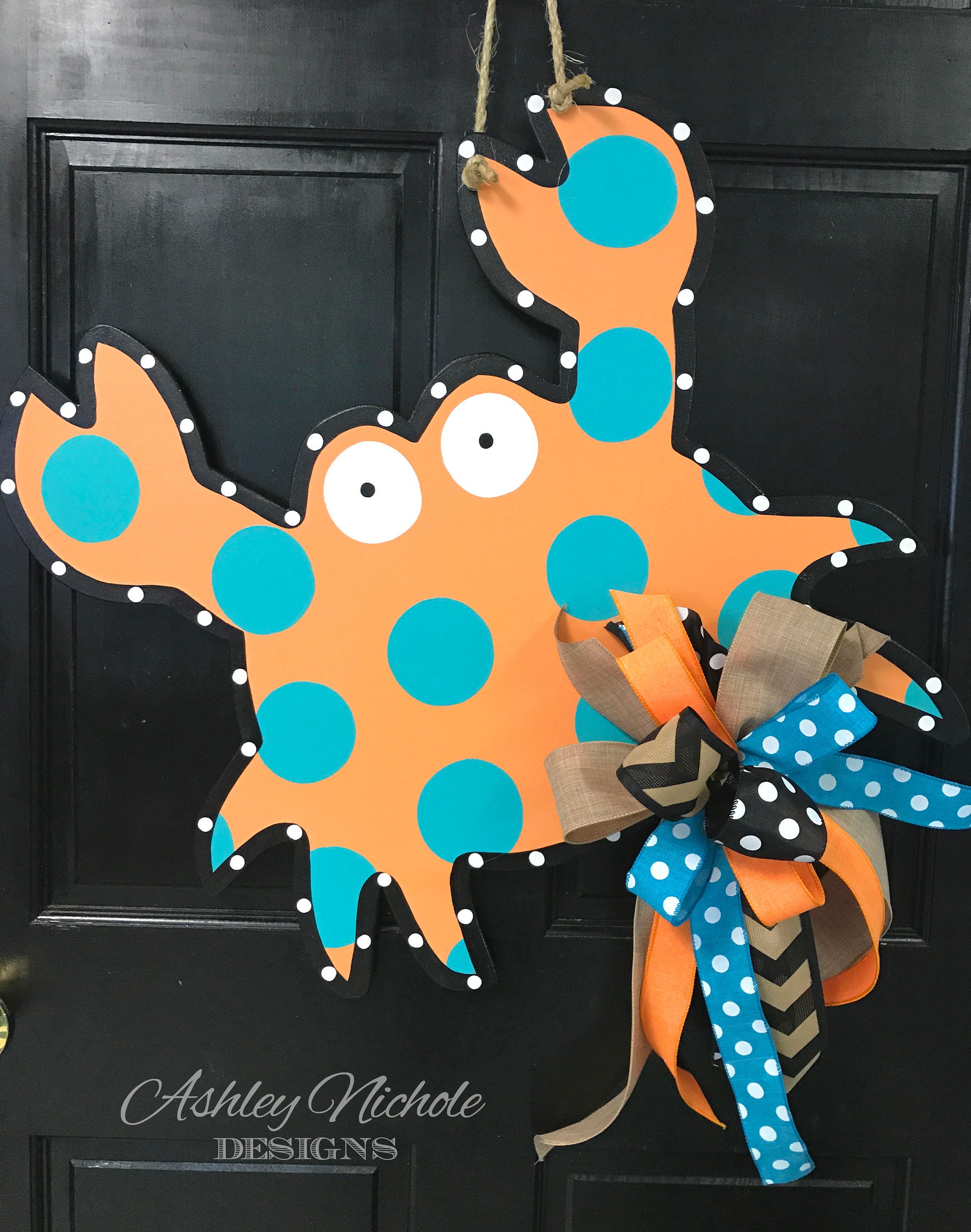 SHIPS NOW Funky Crab Door Hanger Door Decoration