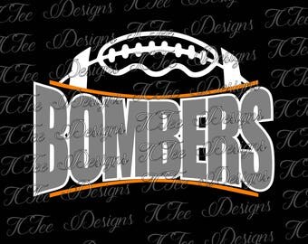 Bombers Football - Custom SVG Design Download - Vector Cut File