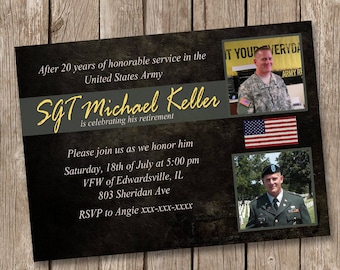 Military Retirement Invitations 10