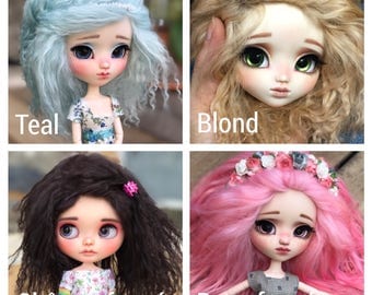 Wig tibetan sheep for pullip or blythe. Size 9' or 10'