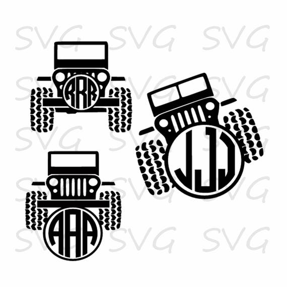 Download Jeep Monogram Frame Bundle SVG/EPS/DXF