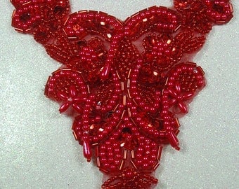 APPLIQUE EMBROIDERY BEADS AND SEQUINS