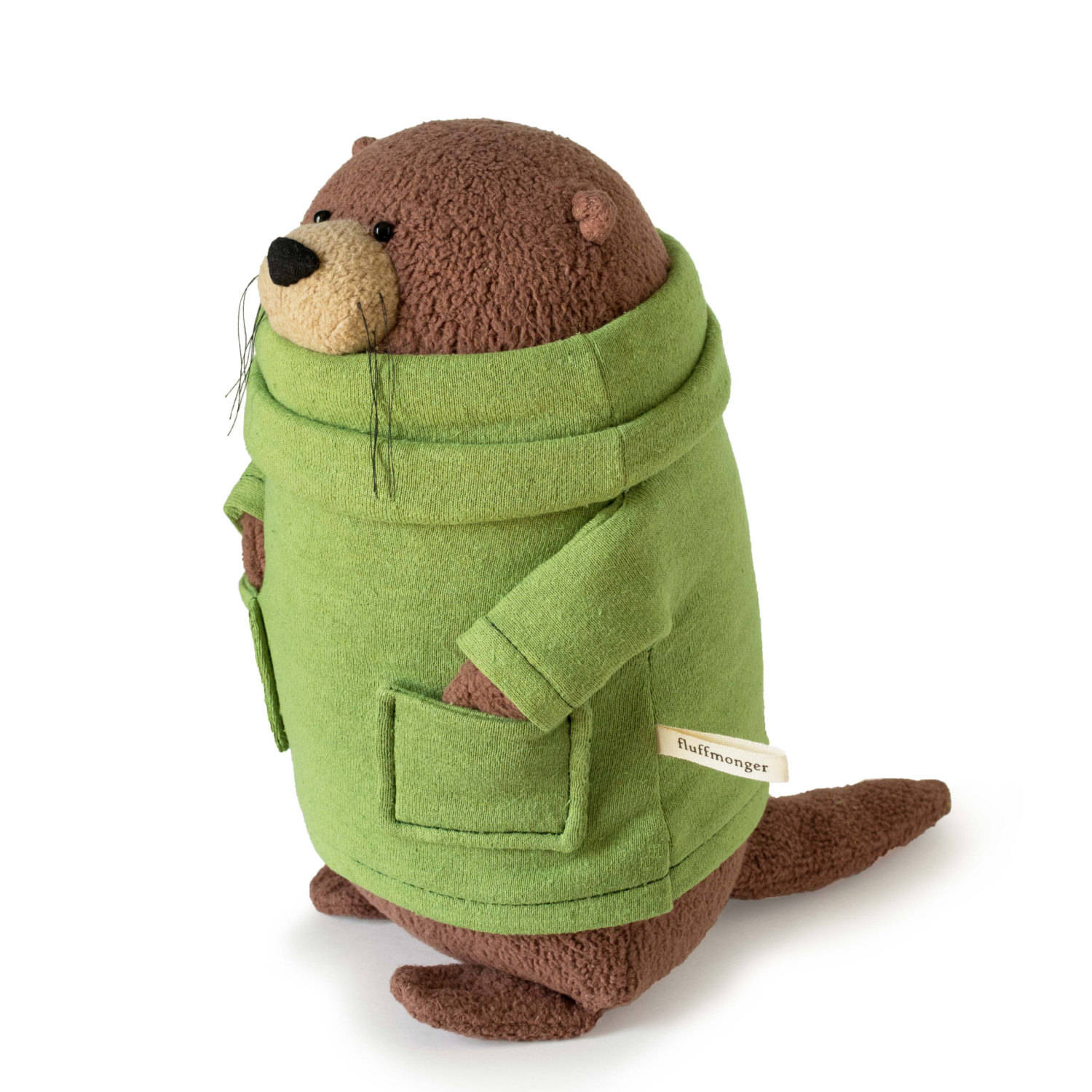 Organic Stuffed Otter Large 13 Made-to-order Fat Otter