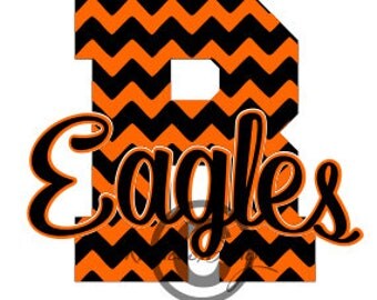 Eagles Chevron Svg, Dxf For Silhouette, Eagles Svg