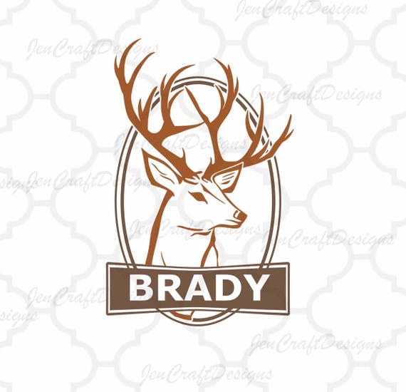 Download Deer Frame Monogram SVG Cutting File Hunting Svg Buck Svg