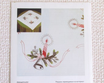 Hand embroidery pattern Christmas Embroidery designs Tablecloth Embroidery lover Gift for women gift Tablecloth Christmas gift for wife gift