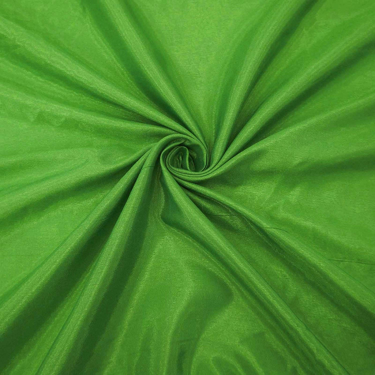 Green Silk Dupioni Fabric Dress Material Event Decor Fabric