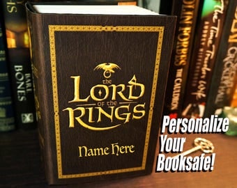 Lord of the Rings Book Safe Stash Box Book Box Husband Gift Anniversary Gift for Boyfriend Gift Anniversary Gift for Mens Personalized Mens