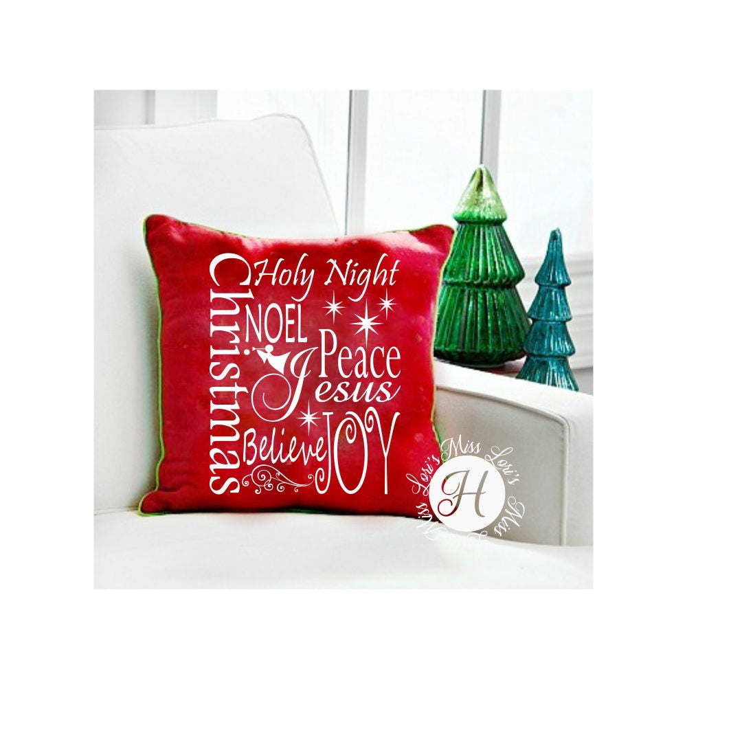 Download Christmas subway Art Pillow decal Vinyl SVG DFX Cut file ...